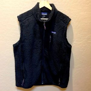 Patagonia Mens Santa Cruz Vest Black L; Very Good Condition